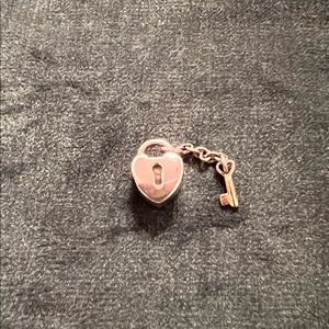 PANDORA heart lock and key charm